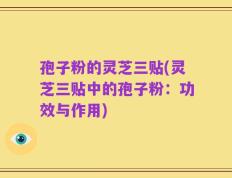 孢子粉的灵芝三贴(灵芝三贴中的孢子粉：功效与作用)