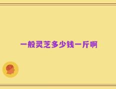 一般灵芝多少钱一斤啊
