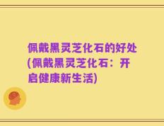 佩戴黑灵芝化石的好处(佩戴黑灵芝化石：开启健康新生活)