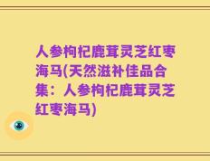 人参枸杞鹿茸灵芝红枣海马(天然滋补佳品合集：人参枸杞鹿茸灵芝红枣海马)