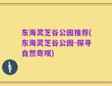 东海灵芝谷公园推荐(东海灵芝谷公园-探寻自然奇观)