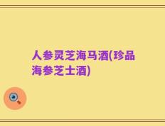 人参灵芝海马酒(珍品海参芝士酒)