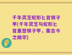 千年灵芝蛇形匕首锁子甲(千年灵芝与蛇形匕首重塑锁子甲，集古今之精华)