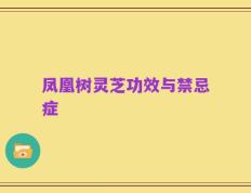 凤凰树灵芝功效与禁忌症