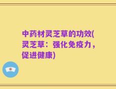 中药材灵芝草的功效(灵芝草：强化免疫力，促进健康)