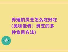 养殖的灵芝怎么吃好吃(美味佳肴：灵芝的多种食用方法)
