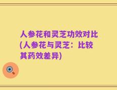 人参花和灵芝功效对比(人参花与灵芝：比较其药效差异)