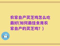 农家自产灵芝鸡怎么吃最好(如何最佳食用农家自产的灵芝鸡？)
