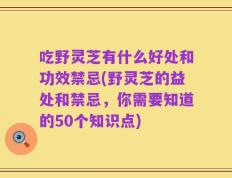 吃野灵芝有什么好处和功效禁忌(野灵芝的益处和禁忌，你需要知道的50个知识点)
