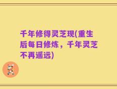 千年修得灵芝现(重生后每日修炼，千年灵芝不再遥远)