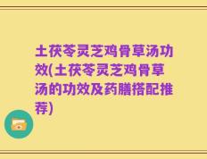 土茯苓灵芝鸡骨草汤功效(土茯苓灵芝鸡骨草汤的功效及药膳搭配推荐)