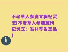 不老草人参鹿茸枸杞灵芝(不老草人参鹿茸枸杞灵芝：滋补养生圣品)