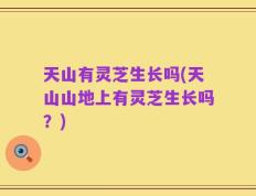 天山有灵芝生长吗(天山山地上有灵芝生长吗？)