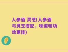 人参酒 灵芝(人参酒与灵芝搭配，味道和功效更佳)