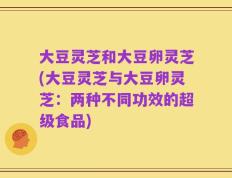 大豆灵芝和大豆卵灵芝(大豆灵芝与大豆卵灵芝：两种不同功效的超级食品)
