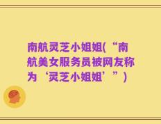 南航灵芝小姐姐(“南航美女服务员被网友称为‘灵芝小姐姐’”)