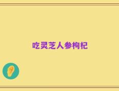 吃灵芝人参枸杞