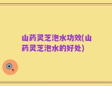 山药灵芝泡水功效(山药灵芝泡水的好处)