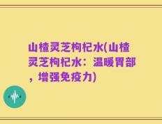 山楂灵芝枸杞水(山楂灵芝枸杞水：温暖胃部，增强免疫力)
