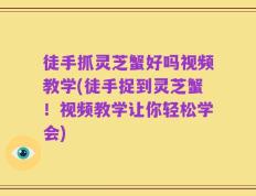 徒手抓灵芝蟹好吗视频教学(徒手捉到灵芝蟹！视频教学让你轻松学会)