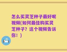 怎么买灵芝种子最好呢视频(如何最佳购买灵芝种子？这个视频告诉你！)