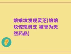 娘娘坟发现灵芝(娘娘坟惊现灵芝 被誉为天然药品)