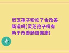 灵芝孢子粉吃了会改善肠道吗(灵芝孢子粉有助于改善肠道健康)