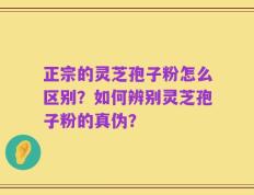 正宗的灵芝孢子粉怎么区别？如何辨别灵芝孢子粉的真伪？
