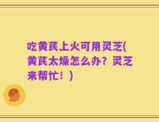 吃黄芪上火可用灵芝(黄芪太燥怎么办？灵芝来帮忙！)