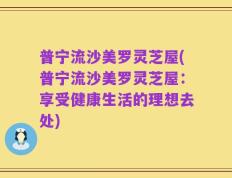 普宁流沙美罗灵芝屋(普宁流沙美罗灵芝屋：享受健康生活的理想去处)