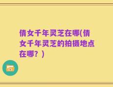 倩女千年灵芝在哪(倩女千年灵芝的拍摄地点在哪？)