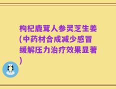 枸杞鹿茸人参灵芝生姜(中药材合成减少感冒缓解压力治疗效果显著)