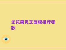 无花果灵芝面膜推荐哪款
