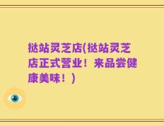 挞站灵芝店(挞站灵芝店正式营业！来品尝健康美味！)