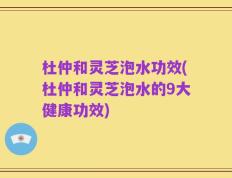 杜仲和灵芝泡水功效(杜仲和灵芝泡水的9大健康功效)