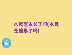 木灵芝生长了吗(木灵芝结果了吗)