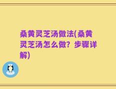 桑黄灵芝汤做法(桑黄灵芝汤怎么做？步骤详解)