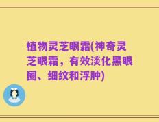 植物灵芝眼霜(神奇灵芝眼霜，有效淡化黑眼圈、细纹和浮肿)