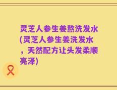 灵芝人参生姜熬洗发水(灵芝人参生姜洗发水，天然配方让头发柔顺亮泽)