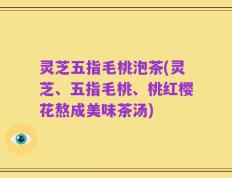灵芝五指毛桃泡茶(灵芝、五指毛桃、桃红樱花熬成美味茶汤)