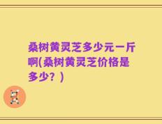 桑树黄灵芝多少元一斤啊(桑树黄灵芝价格是多少？)