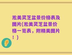淞美灵芝盆景价格表及图片(淞美灵芝盆景价格一览表，附精美图片！)
