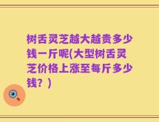 树舌灵芝越大越贵多少钱一斤呢(大型树舌灵芝价格上涨至每斤多少钱？)