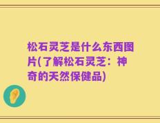松石灵芝是什么东西图片(了解松石灵芝：神奇的天然保健品)