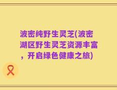 波密纯野生灵芝(波密湖区野生灵芝资源丰富，开启绿色健康之旅)