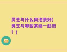 灵芝与什么同泡茶好(灵芝与哪些茶能一起泡？)