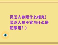 灵芝人参跟什么相克(灵芝人参不宜与什么搭配服用？)