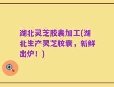 湖北灵芝胶囊加工(湖北生产灵芝胶囊，新鲜出炉！)