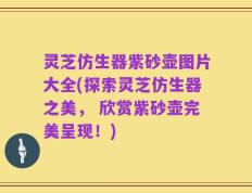 灵芝仿生器紫砂壶图片大全(探索灵芝仿生器之美， 欣赏紫砂壶完美呈现！)