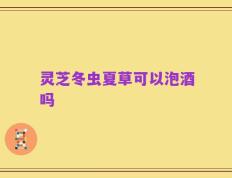 灵芝冬虫夏草可以泡酒吗